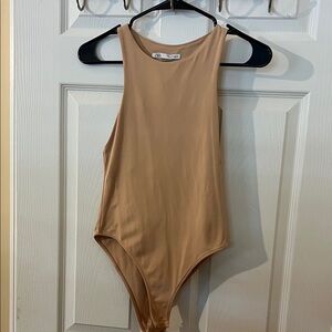 ZARA Tan bodysuit‎